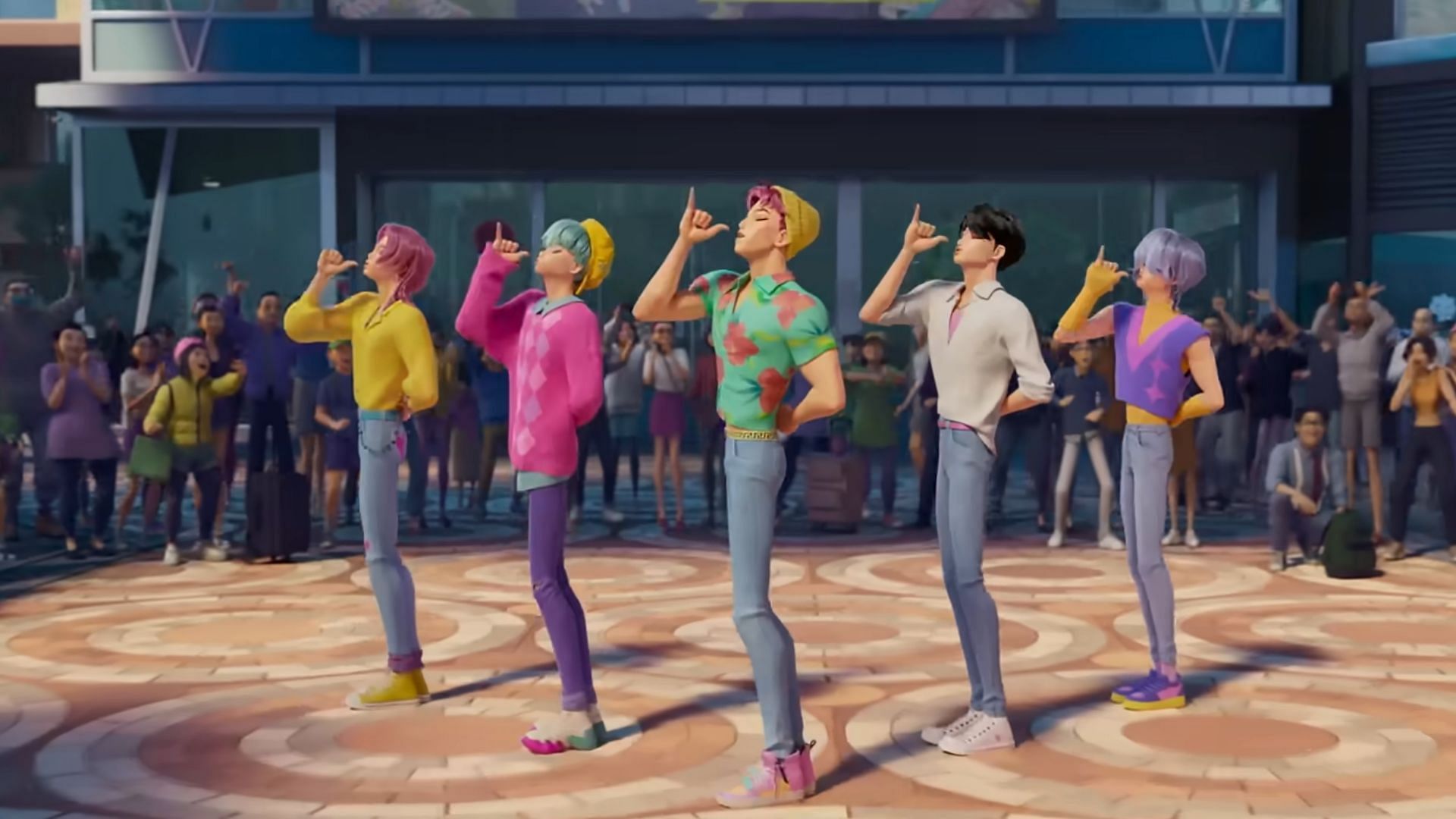 Demon boy group Saja Boys in the film (Image via Netflix)